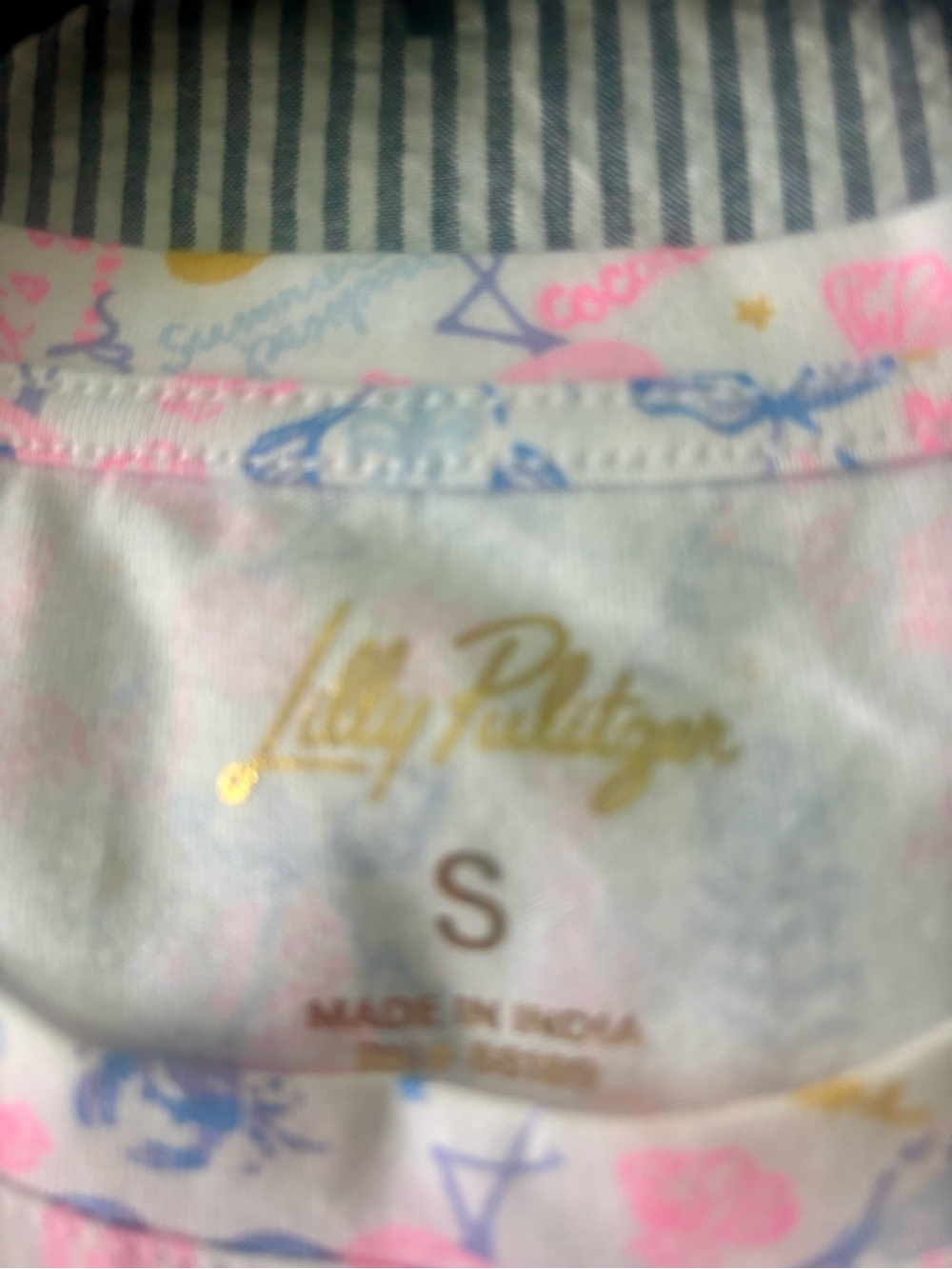 Lilly Pulitzer Pastel Pink Short-Sleeve Printed Tee - Picture 3 of 4